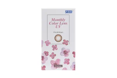 Kính áp tròng Lens SEED 1month UV màu Pink & Brown